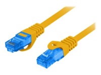Lanberg CAT 6a Kabel med afskærmning med folie og kobberfletning (SFTP 1m Patchkabel Orange RAL 1028