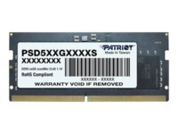 Patriot DDR5 SDRAM 8GB 4800MHz CL40 On-die ECC SO DIMM 262-PIN