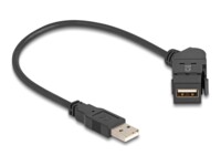 Delock USB forlængerkabel 30cm Sort