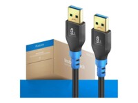 PureLink FlexInstall Series USB 3.2 Gen 1x1 USB Type-C kabel Sort