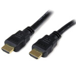 StarTech.com 0.3m 1ft Short High Speed HDMI Cable - Ultra HD 4k x 2k HDMI Cable - HDMI M/M - 30cm HDMI 1.4 Cable - Audio/Video Gold-Plated (HDMM30CM) HDMI-kabel 30cm Sort