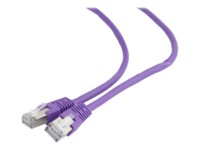 Gembird CAT 6 Kabel med folie og kobberfletning (FTP) 50cm Patchkabel Lilla