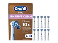 Oral-B Pro Sensitive Clean Aufsteckbürsten 10 (weiß, Frustfreie Umverpackung)