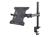 StarTech.com Laptop Desk Mount, Monitor and Laptop Mount for Desk, Displays 34in (8kg/17.6lb) & Laptops (4.5kg/9.9lbs), Adjustable & Articulating VESA Laptop Tray Arm - Desk Monitor Mount - Clamp / Grommet Mount (A-LAPTOP-DESK-MOUNT) Monitor / notebook Mo