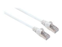 Intellinet Network Patch Cable, Cat6, 0.5m, White, Copper, S/FTP, LSOH / LSZH, PVC, RJ45, Gold Plated Contacts, Snagless, Booted, Polybag CAT 6 SFTP, PiMF 50cm Patchkabel Hvid