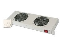 Digitus DN-19 FAN-2-HO-SW Ventilatorpakke for rack 1-pack Sort