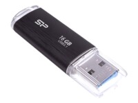 SILICON POWER Blaze B02 16GB USB 3.0 / USB-C USB stick Sort Transparent
