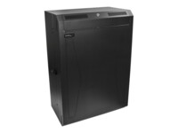 StarTech.com 8U 19' Vertical Wall Mount Server Rack Cabinet Enclosure - Low Profile ( ) - 30' Deep Locking w/2U for Network IT Equipment Stativindelukkekabinet Sort