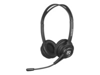 Sandberg Trådløs Kablet Høretelefoner Sort
