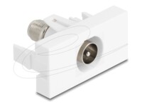 Delock Easy 45 Module IEC male to F female white