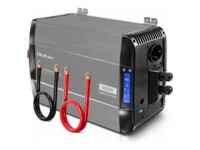 Qoltec Przetwornica napiecia Pure Sine Wave 12V na 230V 3000/6000W LCD USB USB-C Kompatybilna z LiFePO4 GEL AGM