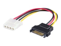 DELTACO 15 pin Serial ATA strøm (female) - 4-PIN intern strøm (female) Strømforsyningsadapter