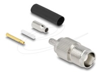 Delock TNC jack for crimping RG-174 / RG-316 with matching shrink tube