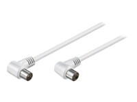 goobay Forlængerkabel til antenne Dobbelt afskærmet koaksial 1.5m Hvid Hvid