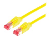 Draka Comteq S/FTP Patch cable Cat6, Yellow, 0.5 m 0,5m Gul