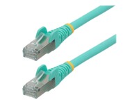 StarTech.com 10m CAT6a Cable - Aqua - Low Smoke Zero Halogen (LSZH) - 10GbE 500MHz 100W ++ Snagless RJ-45 w/Strain Reliefs S/FTP Network Patch Cord CAT 6a S/FTP 10m Patchkabel Akvamarin