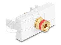 Delock Easy 45 Module binding post to thread nut red / white