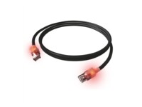 EasyLan DualBoot LED CAT 6a S/FTP, PiMF Patchkabel Sort
