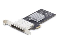 StarTech.com 4-Port GbE SFP Network Card, PCIe 2.0 x2, Intel I350-AM4 4x 1GbE Controller, 1000BASE Copper/Fiber Optic, Quad-Port NIC, Desktop/Server Backplanes - Windows and Linux Compatible (P041GI-NETWORK-CARD) Netværksadapter PCI Express 2.0 x2 1Gbps