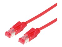 Secomp DRAKA UC600 SS27 CAT 6 Afskærmet parsnoet kabel (SSTP) Patchkabel Rød