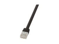 LogiLink SlimLine CAT 6 Ikke afskærmet parsnoet (UTP) 25cm Patchkabel Sort