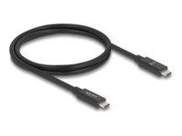 DeLOCK USB 2.0 / USB 3.2 / USB4 / Thunderbolt 3 / Thunderbolt 4 USB Type-C kabel 1m Sort