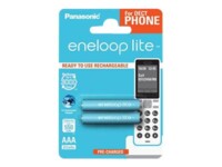 Panasonic eneloop lite DECT AAA type Batterier til generelt brug (genopladelige) 550mAh