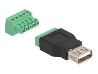 Delock USB-adapter Sort Grøn
