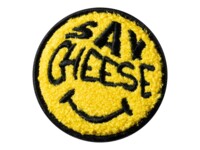 MAGMOJI Badge Say Cheese Logo badge Sort Gul