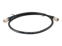 LevelOne Antennekabel Koaksial 1m Sort Sort