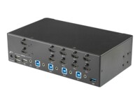 StarTech.com StarTech.com 4-Port Dual Monitor HDMI KVM Audio & USB 3.0 hub - 4K 30Hz - 4 PC Mac Computer KVM Box for HDMI Display (SV431DHD4KU) KVM / audio / USB switch Monterbar på stativ
