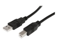 StarTech.com 9 m / 30 ft Active USB A to B Cable - M/M - Black USB 2.0 A to B Cord - Printer Cable - Extension USB Cable (USB2HAB30AC) USB-kabel 9.15m Sort