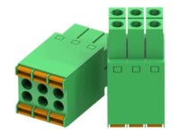 Teltonika 2x3 pin-stik Grøn Strøm-konnektor