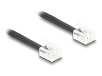 DeLOCK Telefonkabel 1m Sort