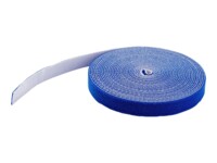StarTech.com 100ft Hook and Loop Roll, Cut-to-Size Reusable Cable Ties, Bulk Industrial Wire Fastener Tape / Adjustable Fabric Wraps Blue / Resuable Self Gripping Cable Management Straps - Adjustable Loop Ties (HKLP100BL) 30.48m Blå