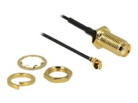 DeLOCK Antennekabel Koaksial 5cm Sort