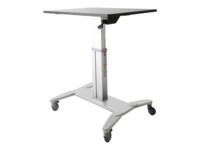 StarTech.com Mobile Standing Desk - Portable Sit-Stand Ergonomic Height Adjustable Cart on Wheels - Rolling Computer/Laptop Workstation (STSCART) Notebook / tastatur/ mus Stativ