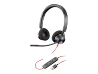 Poly Blackwire 3320 Kablet Høretelefoner Sort