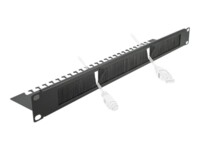 Delock Cable Management Brush Strip with Cable Support Plate Sort