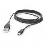 Hama 00201588 USB-A to Micro USB-B 3m Sort