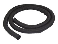StarTech.com 6.5' (2m) Cable Management Sleeve, Flexible Coiled Cable Wrap, 1.0-1.5' dia. Expandable Sleeve, Polyester Cord Manager/Protector/Concealer, Black Trimmable Cable Organizer - Flame Resistant UL94-V0 2m Sort