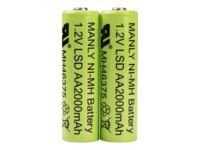 Socket AA type Batterier til generelt brug (genopladelige) 2000mAh