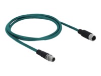 DeLOCK CAT 6a Kabel med afskærmning med folie og kobberfletning (SFTP 1m Patchkabel Vandblå