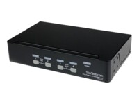 StarTech.com 4 Port Professional VGA USB KVM Hub - 1U Rack-mountable KVM (SV431USB) KVM switch Desktop