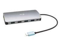 i-Tec USB-C Metal Nano 3x Display Docking Station + Power Delivery 100 W USB-C / Thunderbolt 3 Dockingstation