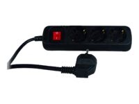 REV Stikdåse 3-stik 16A Sort