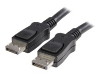 StarTech.com 10 ft DisplayPort 1.2 Cable with Latches - 4K x 2K (4096 x 2160) @ 60Hz - DPCP & HDCP - Male to Male DP Video Monitor Cable (DISPLPORT10L) DisplayPort kabel 3m Sort