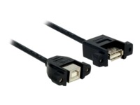 Delock USB-kabel 1m Sort