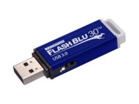 Kanguru FlashBlu30 USB 3.0 with Write Protect Switch 16GB USB 3.0 USB stick Blå