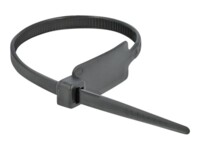 Delock Cable Tie with Label Tap 27cm Sort